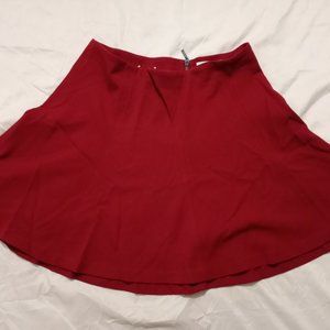 Women's Red Mini Skirt